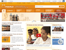 Tablet Screenshot of portal.fiocruz.br